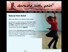 Tablet Screenshot of dancingwithpain.com